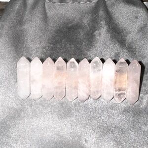 NEW Rose Quartz Barrette Clip Handmade